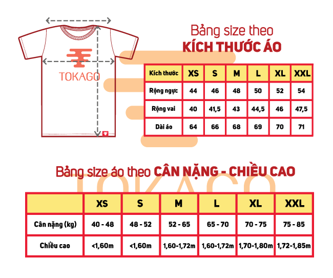 Bảng size Tokago