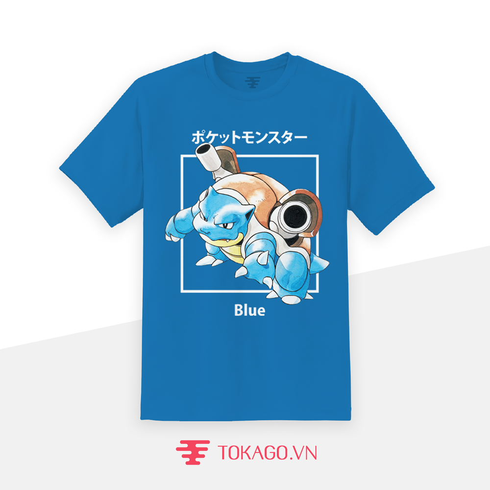 Áo Pokémon Blue - Blastoise