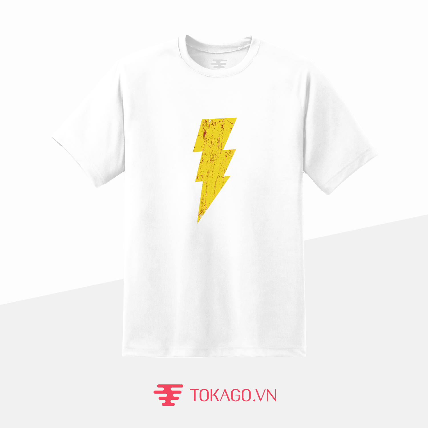 Shazam Lightning Bolt White