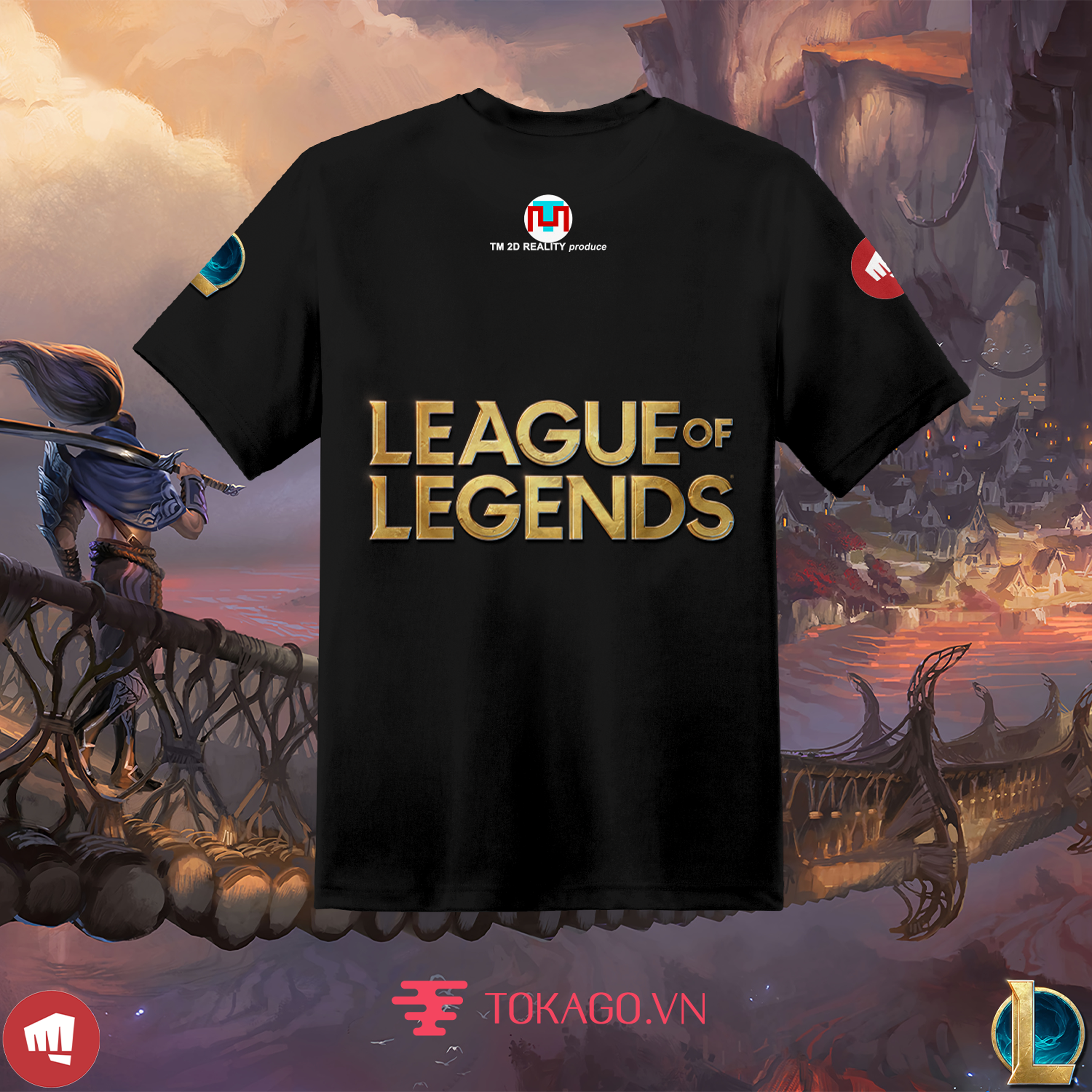 Áo Tshirt biểu cảm Yasuo - League of Legends