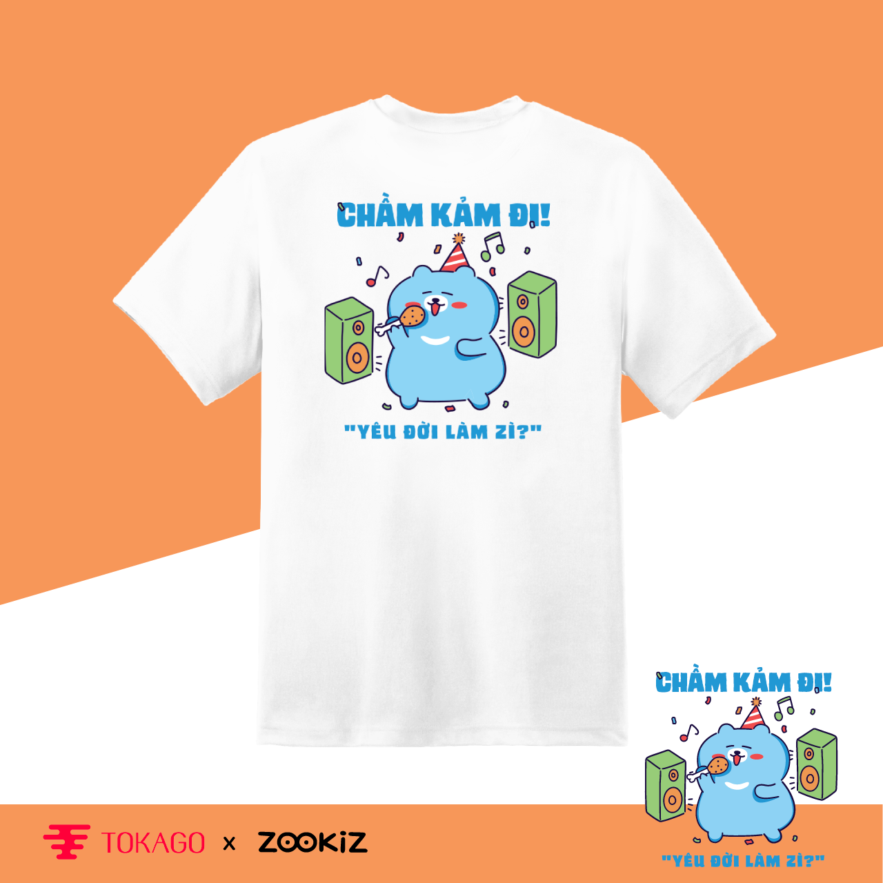Áo T-shirt ZOOKiZ  - Mẫu Bong trầm cảm
