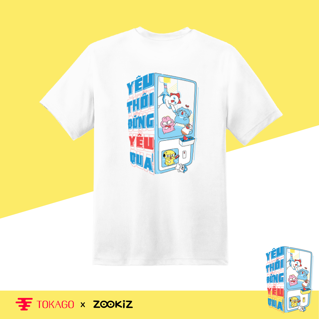 Áo T-shirt  ZOOKiZ  - Mẫu  Yêu thôi đừng yêu quá