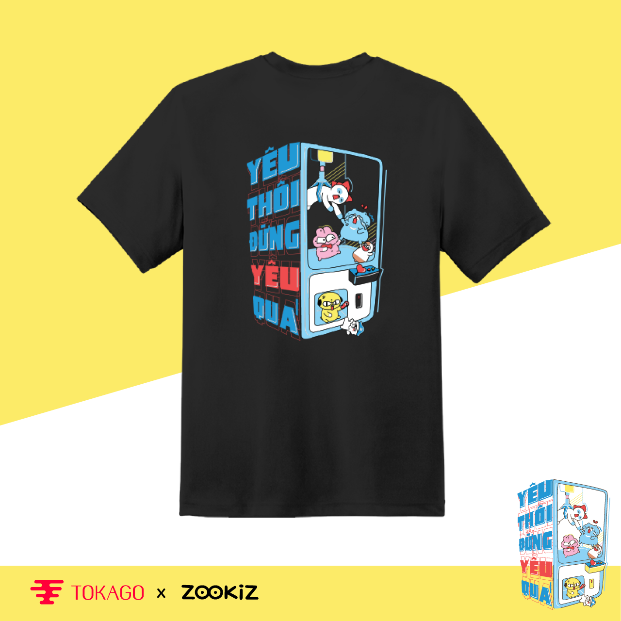 Áo T-shirt  ZOOKiZ  - Mẫu  Yêu thôi đừng yêu quá